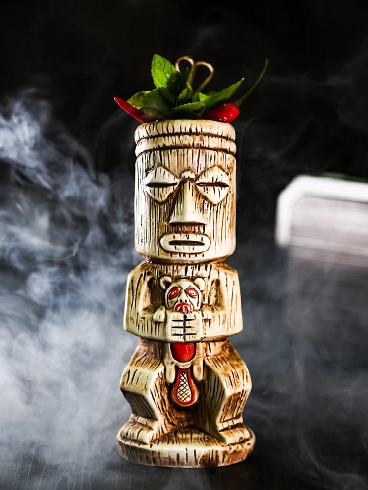 1 шт., креативная постыдная кружка Tiki, керамическая чашка, горячая Распродажа, пивная чашка, кофейная кружка Tiki, чашка, керамические изделия