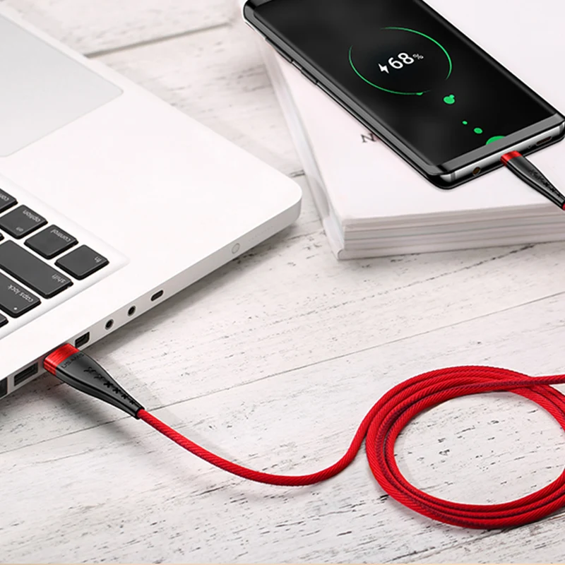 2A USB c кабель для samsung Galaxy S9 плюс USAMS Тип usb C быстрой зарядки и передачи данных Xiaomi Mi 8