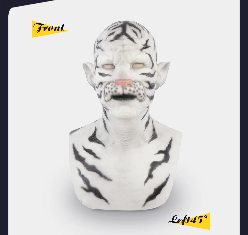 Realmaskmaster для трансвеститов Реалистичная силиконовая маска к Хэллоуину человек вечерние поставки взрослая полный уход за кожей лица вечерние Мужской Тигр маски фетиш