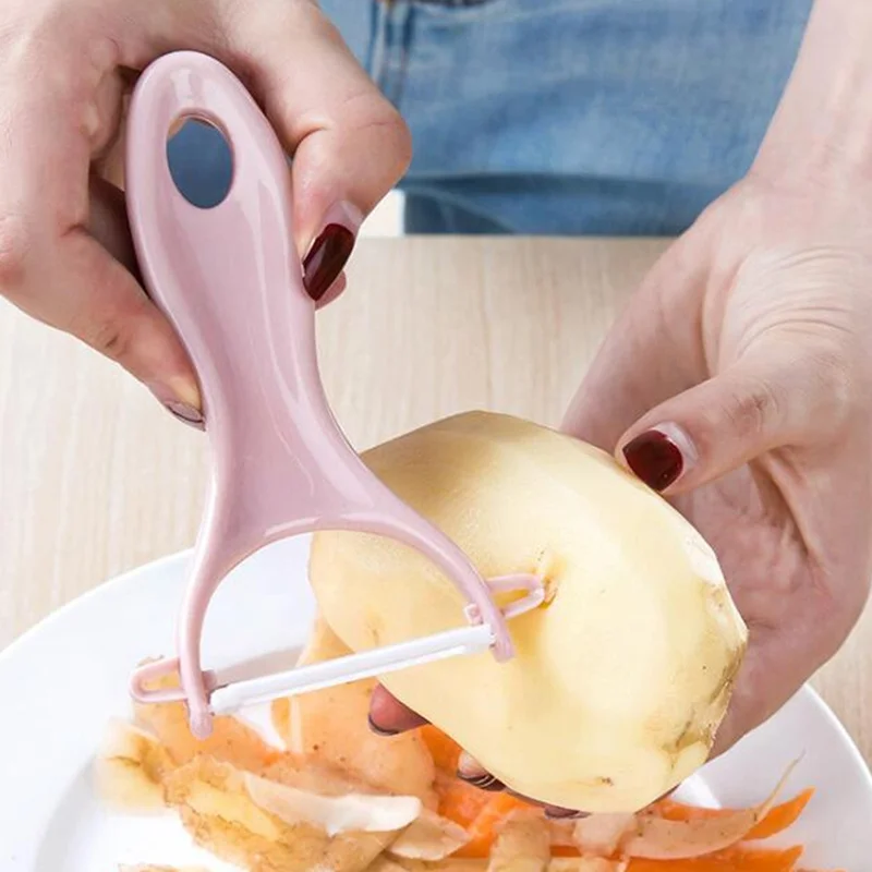 

Kitchen Accessories Dual Fruit/Vegetable/Potato/Carrot Ceramic Multi-use Peeler Cutter Kitchen Tool Gadget Vegetable Cutter 1pc