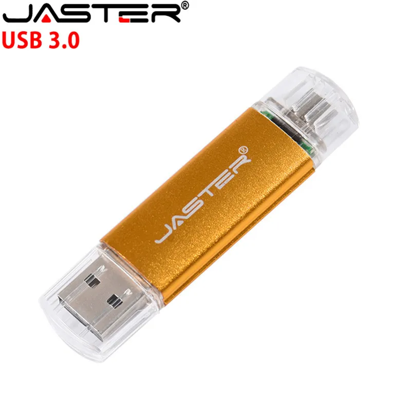 JASTER Высокоскоростной USB 3,0 OTG USB флэш-накопитель для смартфонов/планшетов/ПК Пользовательский логотип ручка-накопитель USB флешка U диск внешний накопитель