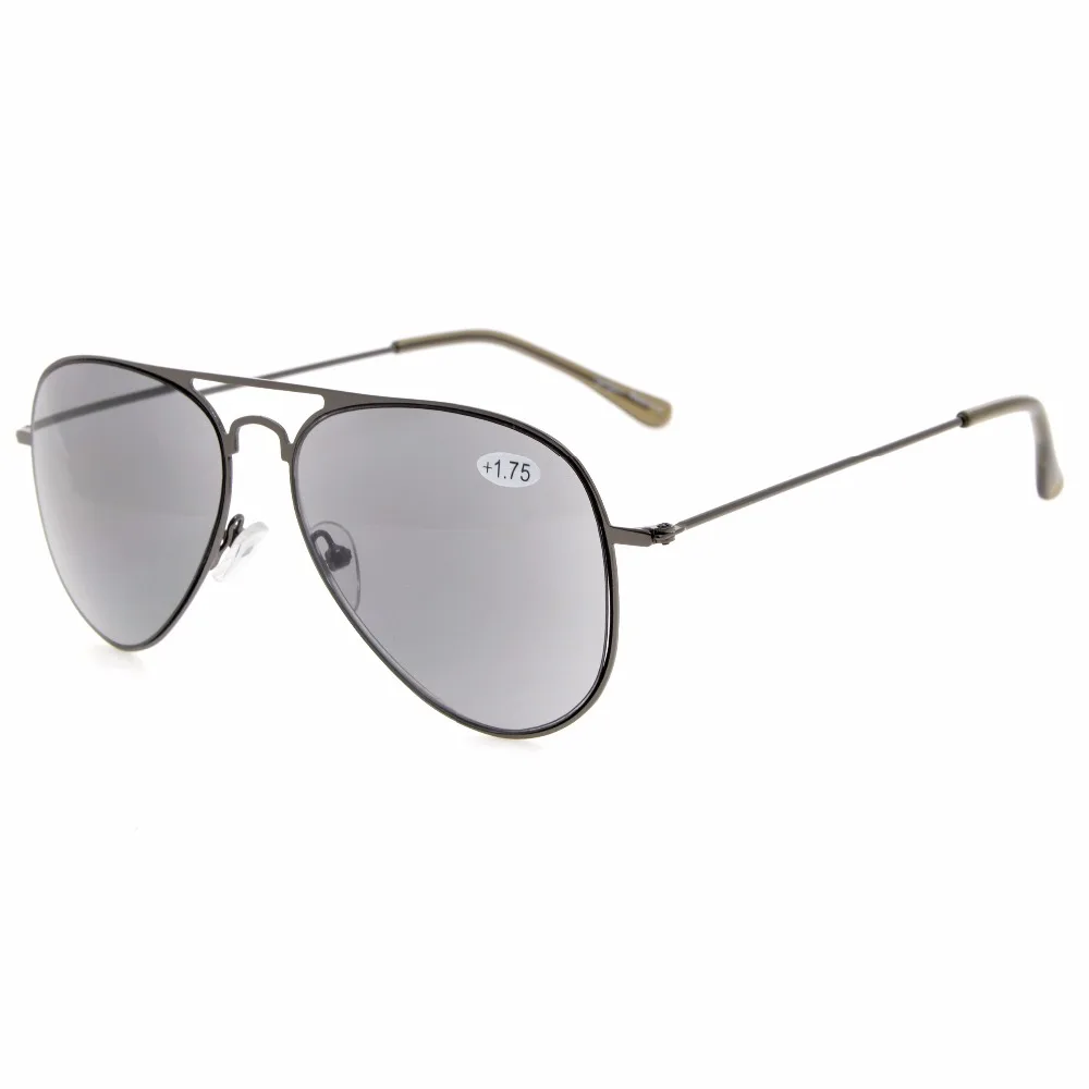 

RS15018 Eyekepper Readers Classical Stainless Steel Frame Pilot Style Reading Glasses +0.50----+4.00