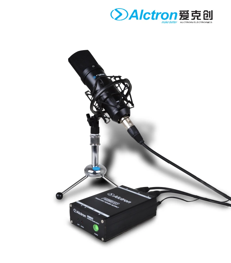 Alctron PS200 48V phantom power for condenser microphone 48V power