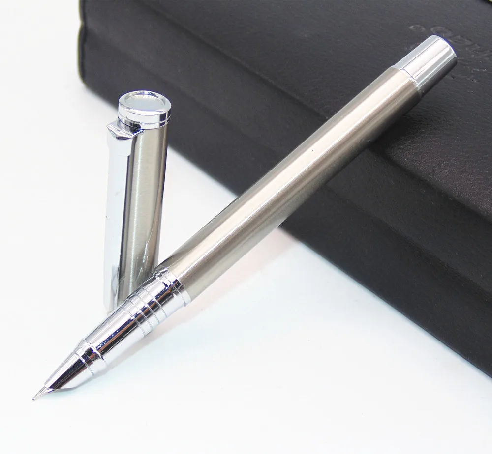 

High quality 801 Stainless steel Fine Nib Fountain Pen New office Student Stationery supplies ink pens