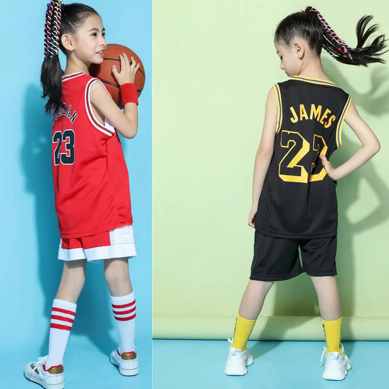 

Hot Children Sets basketball uniforms boys and girls sports kids Vest Active breathable training suits basketball custom set