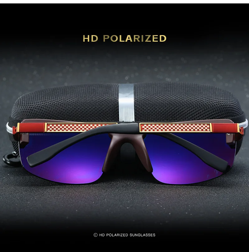 HD поляризационные солнцезащитные очки без оправы мужские солнцезащитные очки Роскошные брендовые дизайнерские солнцезащитные очки Gafas Oculos De Sol Masculino Polarizado Espelhado