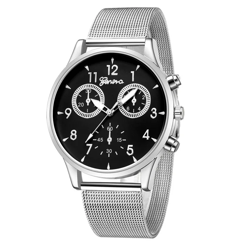 Fashion mens watches top brand luxury quartz-watch Sport Stainless Steel Band Quartz Analog Wrist Watch relogio masculino M24#N (1)