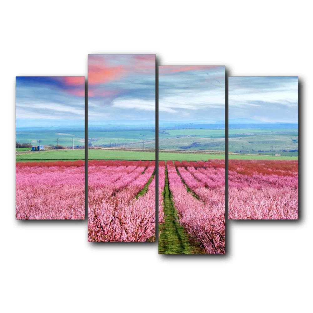 

Vintage Abstract Blooming Flower Outside Garden Posters and Prints Wall Art Canvas Painting Living Room Bedroom Wedding No Frame