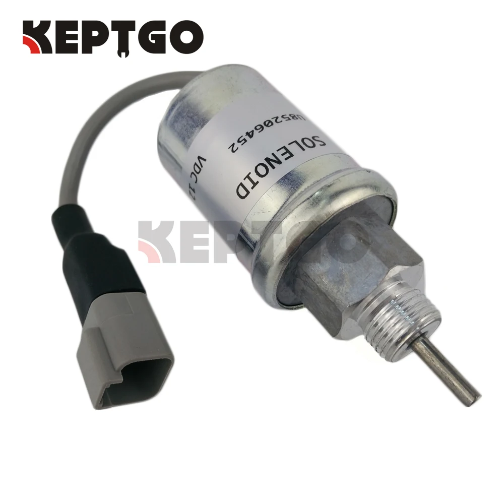 

12V U85206452 Fuel Stop Solenoid Valve For CAT 3024C 3013C 3034 3024 C1.1 C1.5 C2.2 324-4598