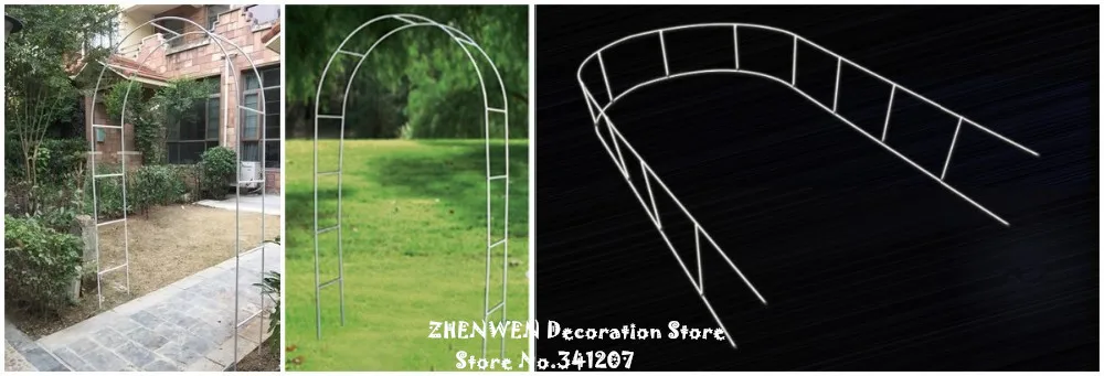 Белые металлические свадебные арки перголы сад фон стенд цветок рамка свадьба DIY вечерние украшения 240x140 см