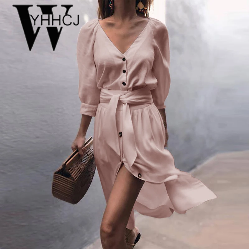 WYHHCJ ремень повседневное женское платье vestido 2018 новое зимнее с разрезом на