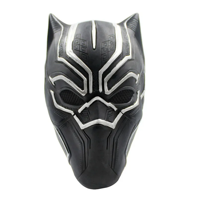 Фильм Черная пантера латексная маска для взрослых полный уход за кожей лица шлем костюмы для косплея серебро золото косплей маски для