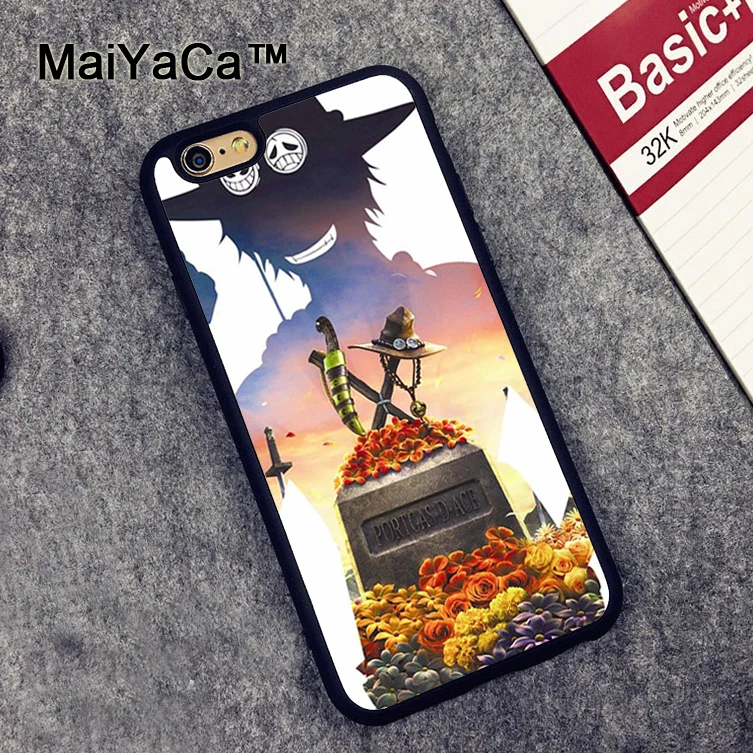 MaiYaCa Anime One Piece Ace Phone Cases For iPhone 6 6s Coque Case