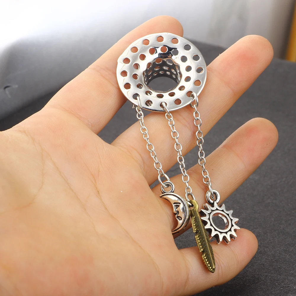 JUNLOWPY Dangle Ear Piercing Plugs Cooper Flesh Tunnel Wholesale Body Jewelry Expansion Gauges Stretcher Piercing Earrings 50pcs