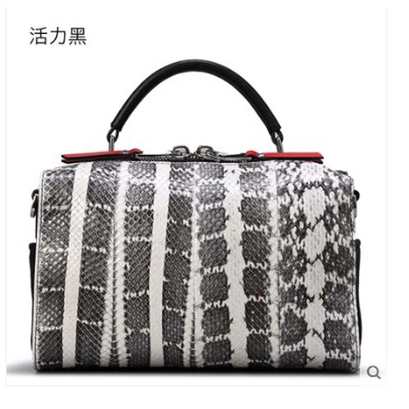 

ledai python Leather women's bag single-shoulder cowhide cross-body bag 2019 new fashion handbag snakeskin square bag