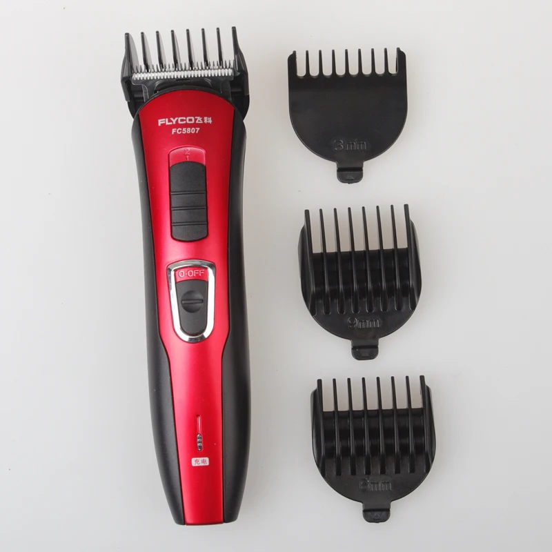 Flyco Red Maquina De cortar Cabelo перезаряжаемый триммер для бороды мужчин Профессиональный
