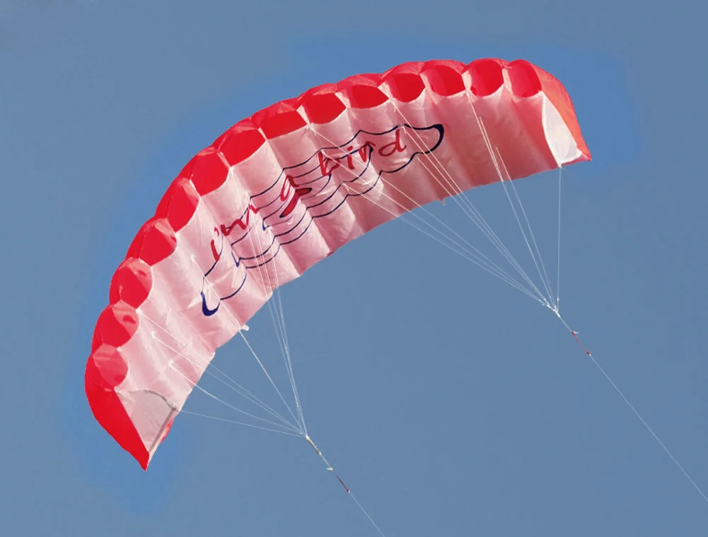 1.4m Power Dual Line Stunt Parafoil Parachute Soft Kite with Handle 30m