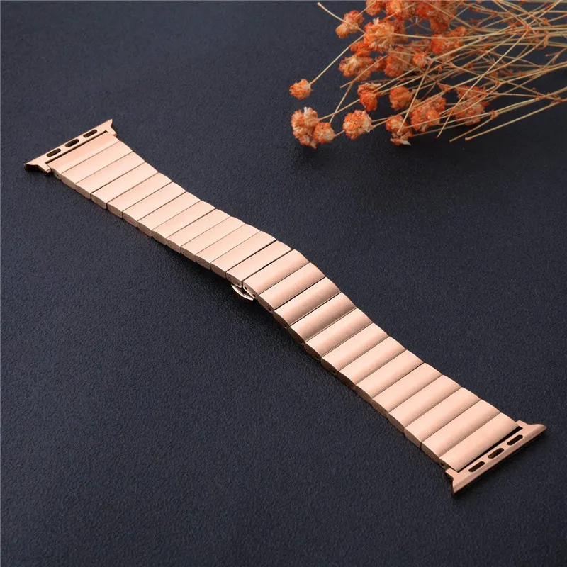 ASHEI Stainless Steel Strap Band for Apple Watch Bands 44mm 40mm 38mm 42mm Butterfly Buckle Wristband for iWatch Series 4/3/2/1 ASHEI Stainless Steel Strap Band for Apple Watch Bands 44mm 40mm 38mm 42mm Butterfly Buckle Wristband for iWatch Series 4/3/2/1