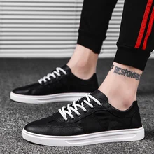 Новинка; парусиновая обувь для мужчин; поступление; Высококачественная дышащая мужская Спортивная трендовая Мужская обувь в стиле ретро; классическая белая обувь; мужская обувь на плоской подошве