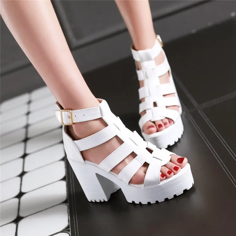 goth gladiator sandals