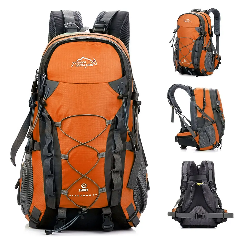 40 Liter Men Women Waterproof Outdoor Sports Bag Backpack Travel Hiking Camping