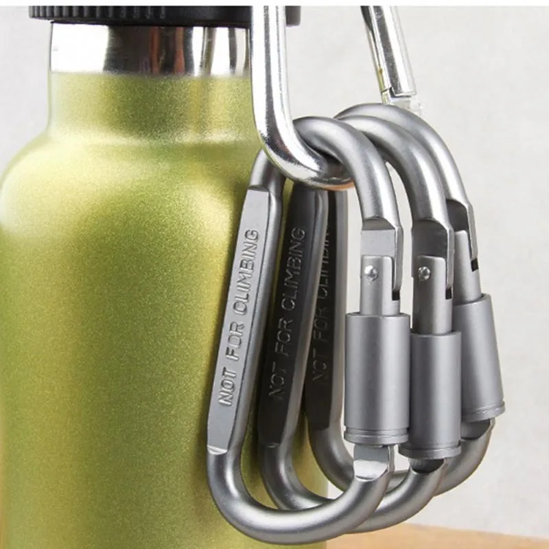 

5PCs/lot Carbine Hook Travel Kit Camping Equipment Alloy Aluminum Survival Gear Mountaineering Hook Mosqueton Carabiner