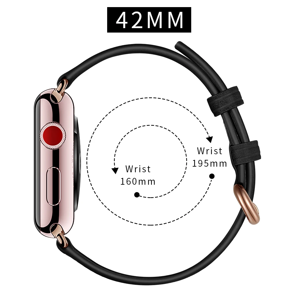 Металлическая Пряжка ремешок для Apple Watch группа спортивные белые кожаные 38 мм 42 мм Smart Браслет ремешок для я -Watch Series 1 2 3