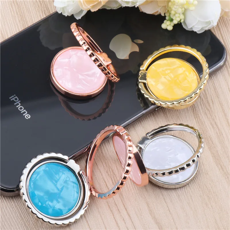 

SIANCS Portable Lovely Shell pattern mobile phone holder for iPhonexs Samsung Xiaomi 360 Degree Rotation Stand Mount Support
