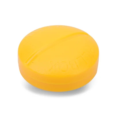 CUSHAWFAMILY портативный складной чехол для таблеток с 6/4 слотами, коробка для хранения конфет, коробка для таблеток с витамином, чехол, контейнер - Цвет: pills   Yellow