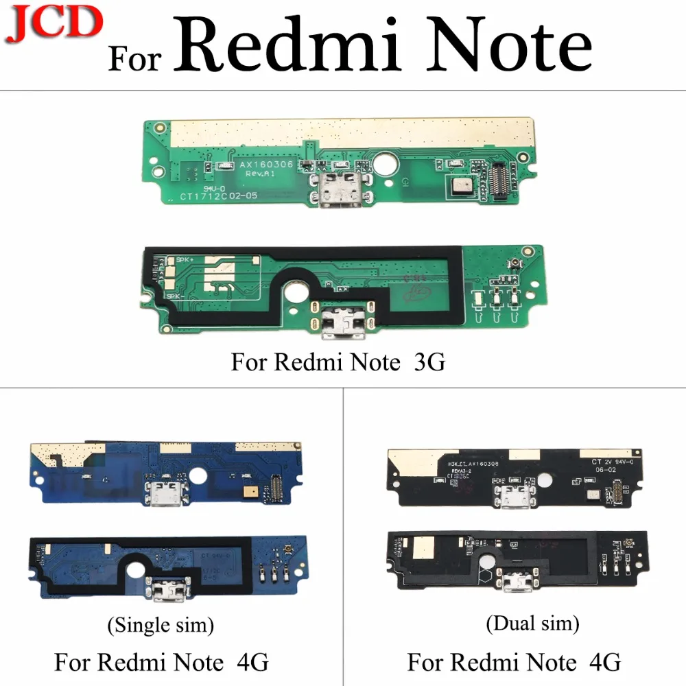 

JCD Microphone Module+USB Charging Port Board Flex Cable Connector Parts For Xiaomi for Redmi Note 3G 4G Single sim / Dual sim