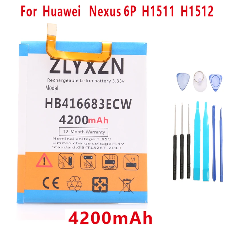 4200 мАч HB416683ECW батареи для huawei Google Ascend Nexus 6 P батарея H1511 H1512 +