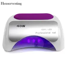 Лак двойной СВЕТОДИОДНЫЙ УФ лампа, Сушилка для ногтей 3 таймера Senor для ногти на ногах ногти лечение 48 Вт гель