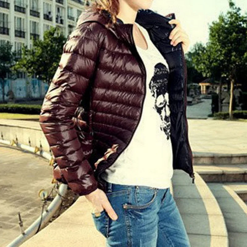 

LITTHING 2019 New Hooded Women Jacket Short Cotton Padded Womens Coat Casaco Feminino Solid Basic Jacket Coat Parka Z35