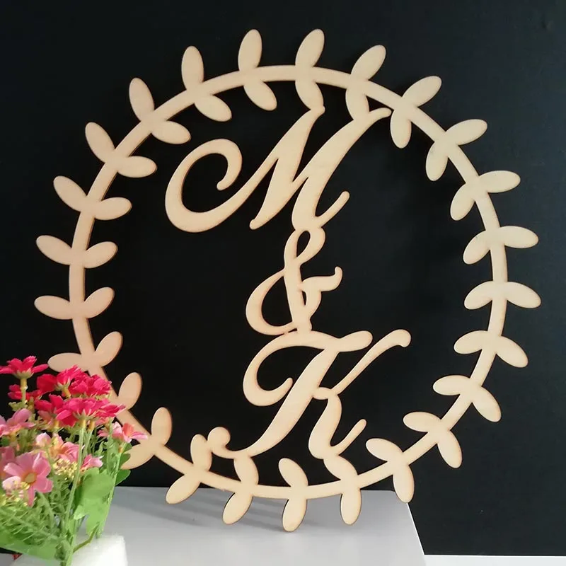 

Personalized Wedding Laser Cut Name Wooden decor,Reception Decor,wedding sign hoop,photo prop wall sign