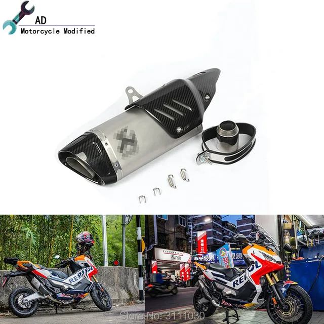 For Honda X Adv 750 2018 Exhaust Pipe Muffler With Covers For Honda