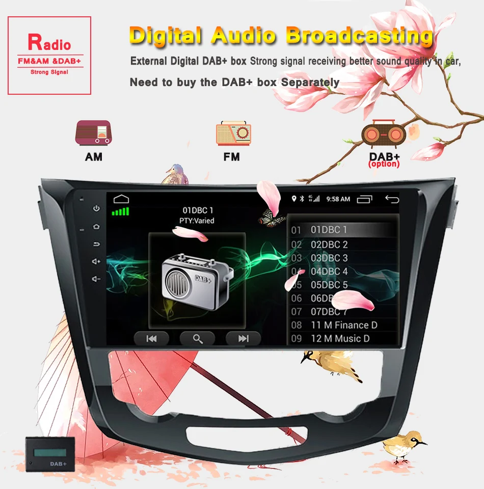 Excellent 8 core 8.1 Car dvd GPS Radio Player for Nissan X-Trail Qashqai 2014-2018 Auto Multimedia RDS head unit navigation Tape Recorder 11