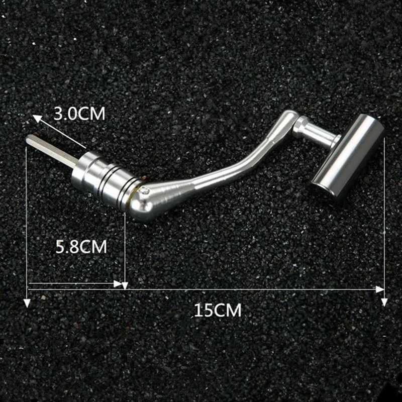 

Aluminum Alloy Fishing Reel Handle Knob Fishing Tackle Accessories Spinning Reel Foldable Rocker Be applicable 99% Reel