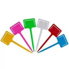 10x садовые PP этикетки Пластиковые Т-образные садовые наклейки для садоводства растения Цветок Детская этикетка тег для сада 2qw0727