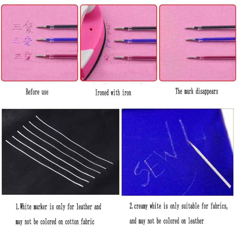 1 шт. пластиковая швейная ручка термо стираемая температура исчезающая ручка по ткани маркер DIY Вышивка Ткань Ремесло Швейные аксессуары