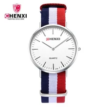 Hot Sale CHENXI New Men Quartz Watch Nylon Strap Fashion Simple Watches Male 30M Waterproof Clock Wristwatches Masculino Relojes