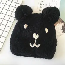 Хлопок Медведь Форма утолщенные зимние трикотажные изделия Теплая Шапка Лыжная шапочка шапка для мужчин и женщин 25