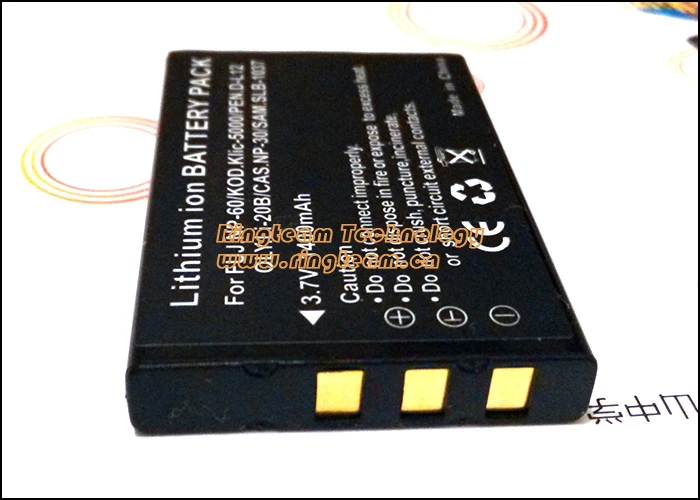 

Free Shipping Rechargeable Digital Battery D-LI2 DL-12 D-L12 for Pentax Optio 330 330RS 430 430RS Cameras compatible Fuji NP-60