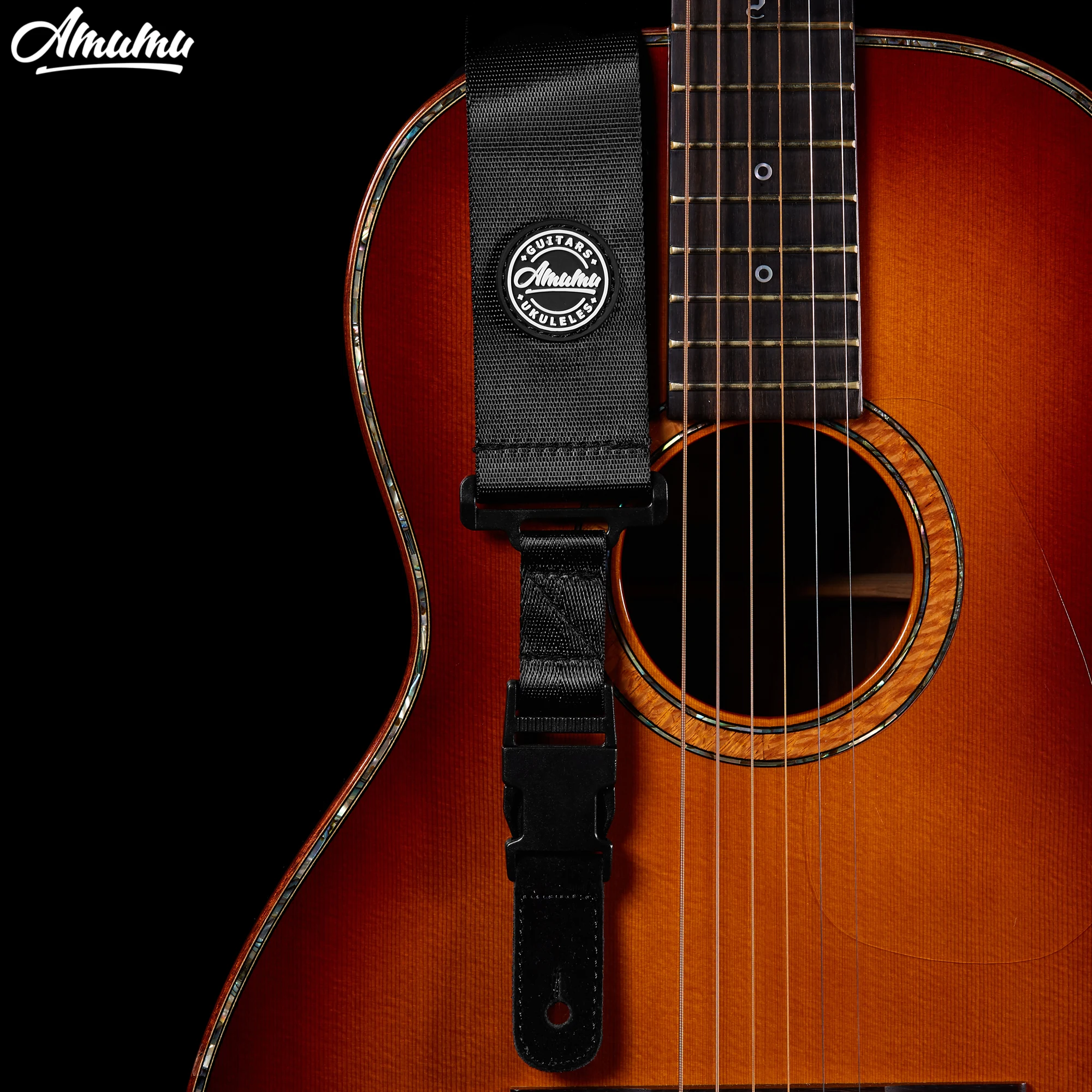 Amumu Seatbelt ClipLock Guitar Straps 90 160cm Length with Clip Lock
