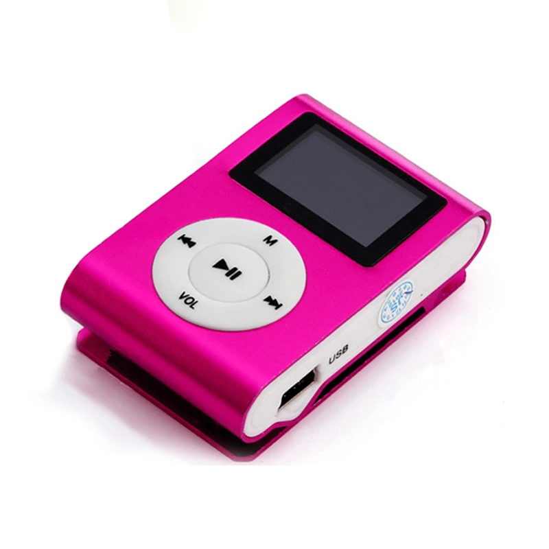 ACLDFH MP3 Player MP 3 mini lettore lcd screen speler music clip reproductor kids sport led mp3 players aux usb digital audio