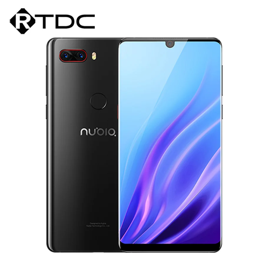 Мобильный телефон zte Nubia Z18, 6,0 дюймов, полноэкранный Восьмиядерный процессор Snapdragon 845, 6 ГБ, 64 ГБ, двойная задняя камера 16 Мп+ 20 МП, 3450 мАч, телефон