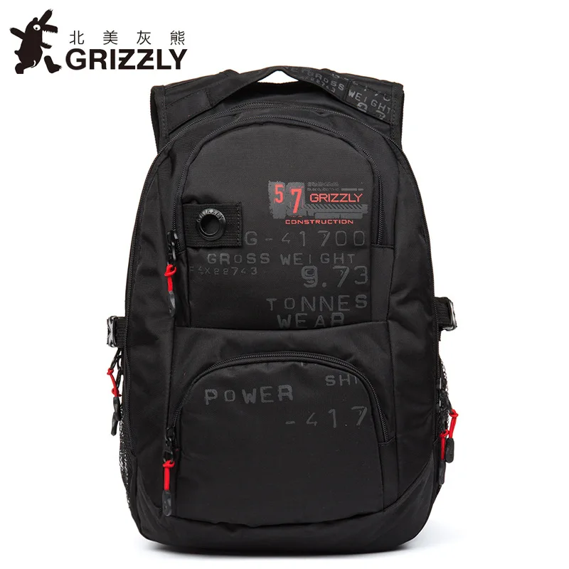 

GRIZZLY 2019 Men Canvas Backpacks Large Capacity Mochila for Teenager Boys Multifunction Rucksack SchoolBags Casual Travel Bags