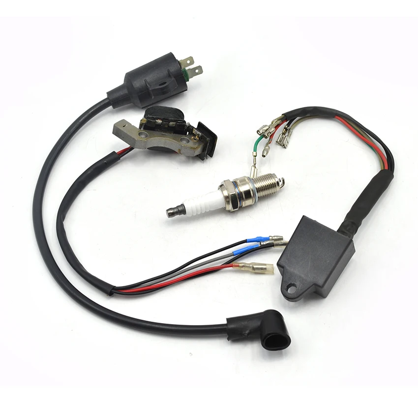 High Voltage Ignition Coil CDI Stator Ignitor Spark Plug Set For Yamaha ET650 ET950