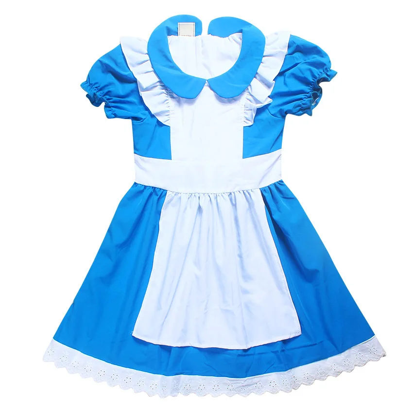 Летние платья для девочек; сказочное платье принцессы «Алиса в стране чудес» для свадебной вечеринки; платье для маленьких девочек; костюм Эльзы; детская одежда