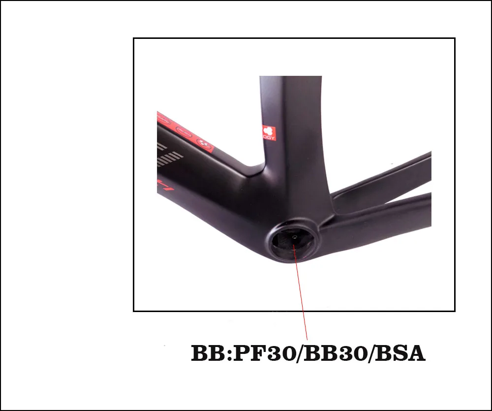 Cheap New come carbon road frame carbon fiber racing bike frame route bicycle frame T1000 3k weave bicycle frame 7