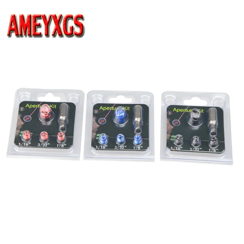 Archery 45 Degree Compound Bow Peep Sight Housing Clarifier Aperture Lens Kit